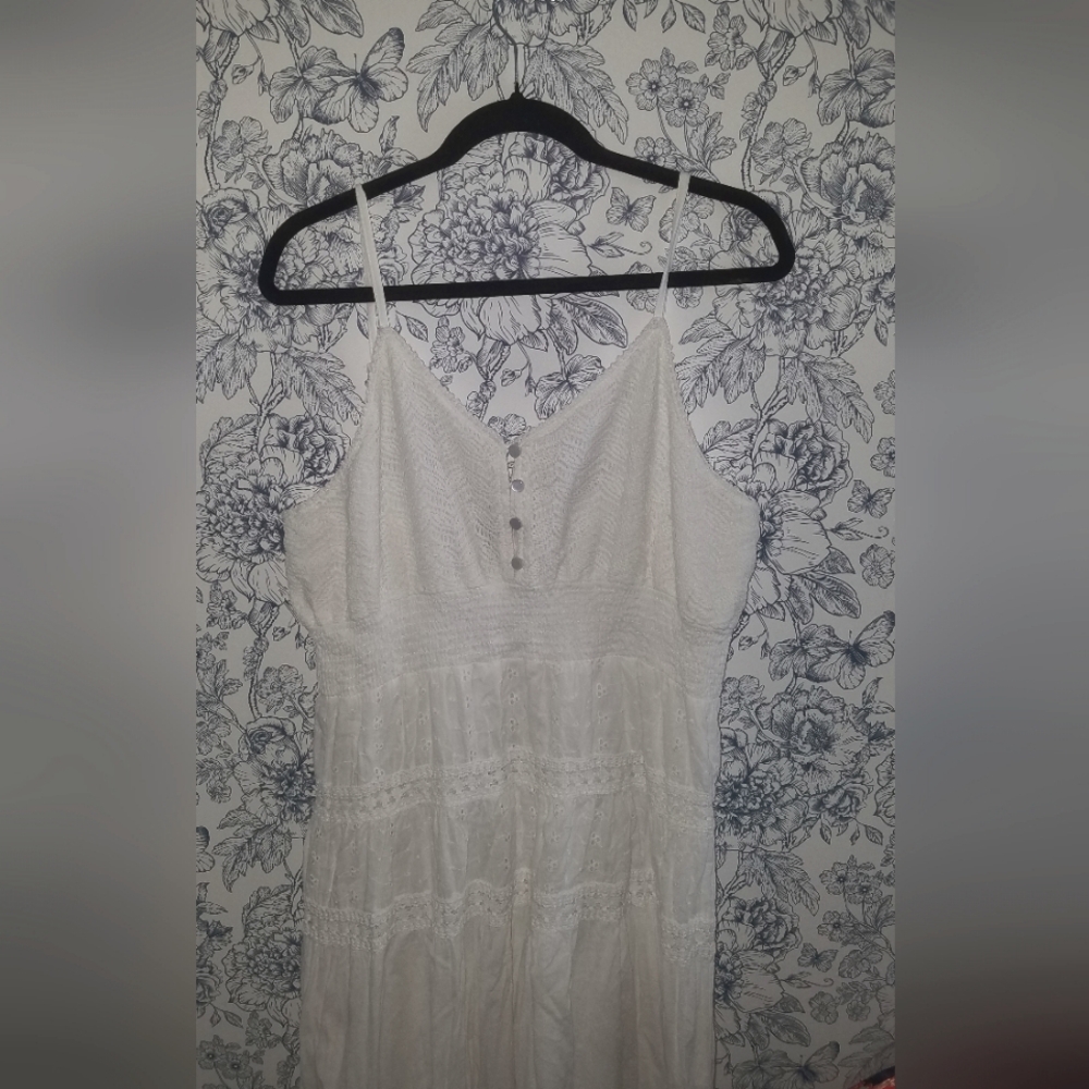 BOGO Cotton White Eyelet Dress